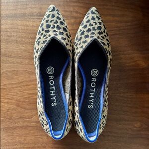 Rothy’s The Point flat cheetah print - size 6.5